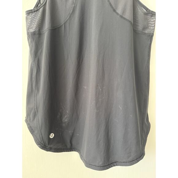 Lululemon Women's Black Sleeveless Mesh Sculpt Tank Top Size 6 Small - Picture 8 of 9
